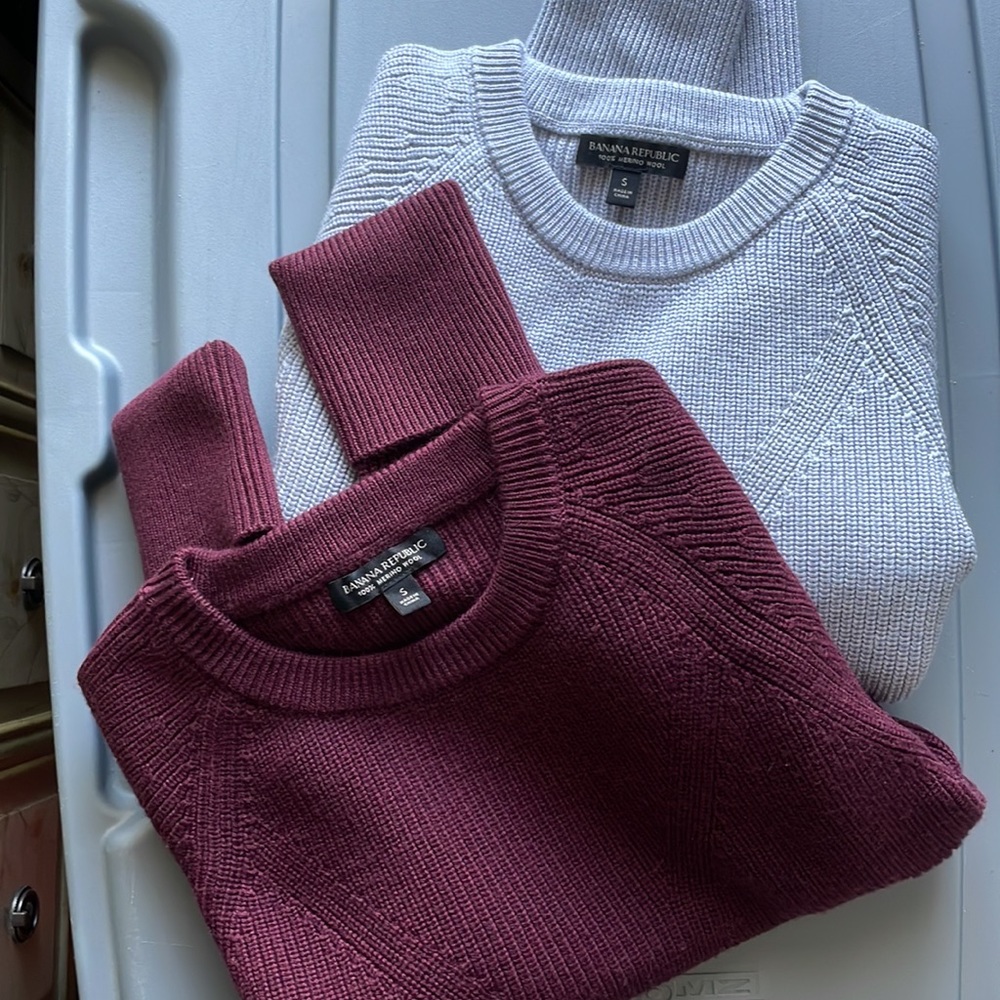 BUNDLE Banana Republic 100% Merino Wool Sweaters